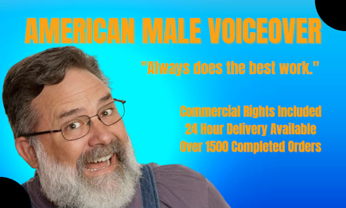 record an american male voiceover