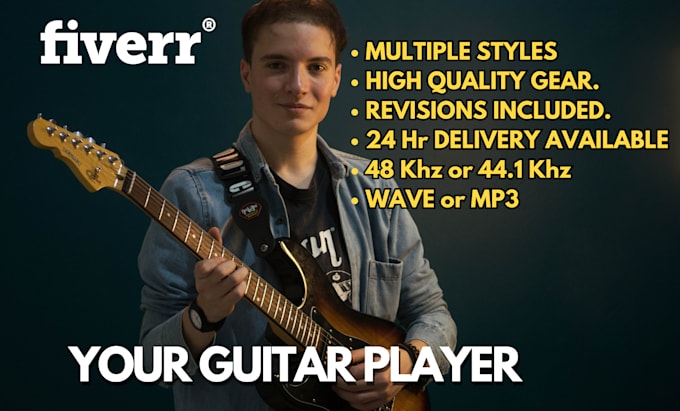 record epic electric guitar solos or rhythm tracks