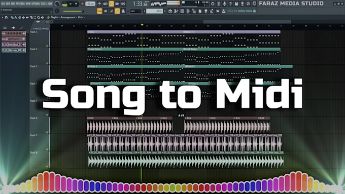 transcribe your favorite song to midi data