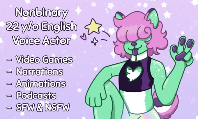 Voice Act For Your Project Nonbinary Trans Androgynous Voice Sfw And