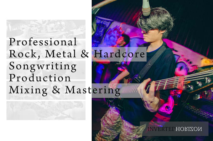 write, record, and produce a metalcore and hardcore song in any subgenre for you