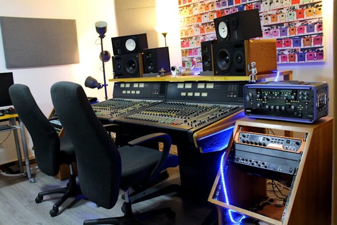 mix in a pro studio with analog sony mca mixing console 4 u