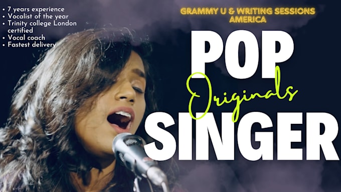 be your professional female pop singer
