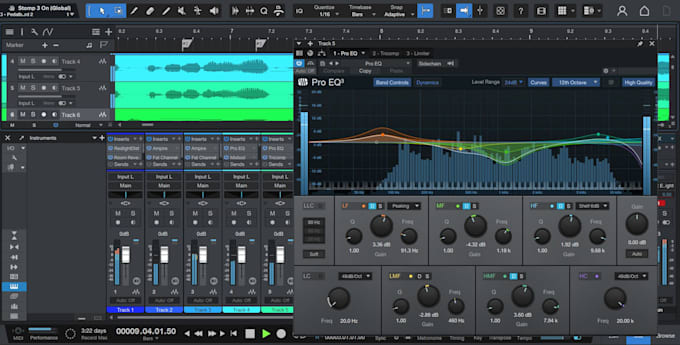 mix and master your track in studio one