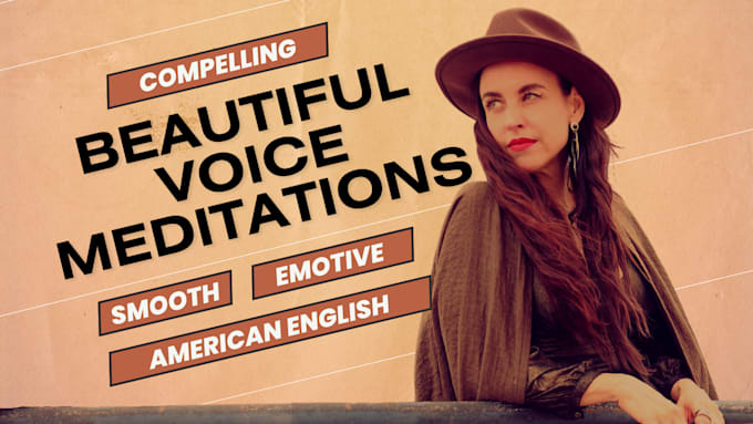record calm female voice over affirmations and meditations