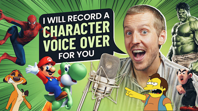 record character voice overs for video games and animation