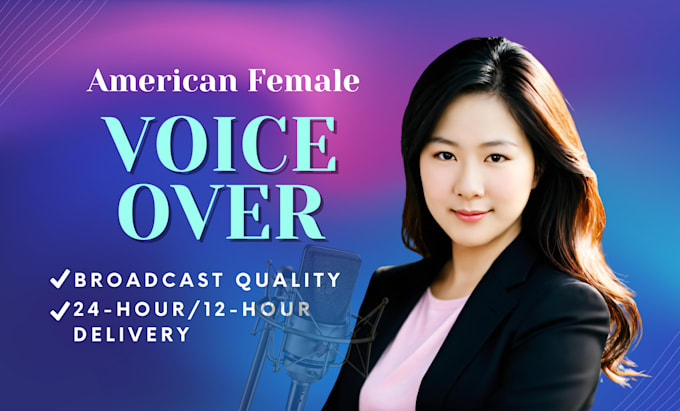 record a sincere friendly american female voice over