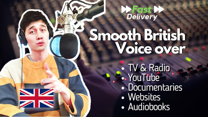 record a professional british voice over