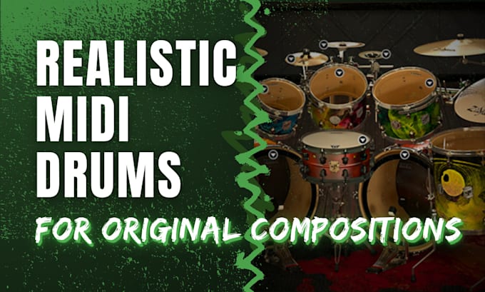 create and produce realistic midi drum tracks for your song