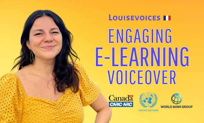 be the french female voice over of your elearning