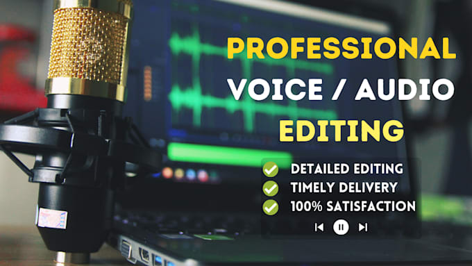 give a professional audio cleanup and enhance service