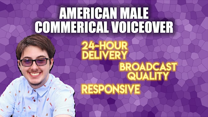 be your professional male commercial voice