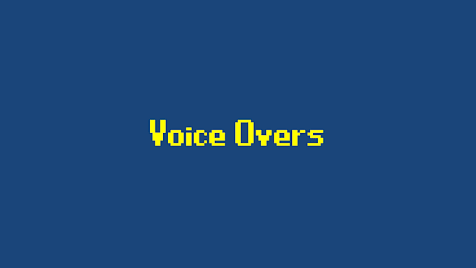 give you a mediocre voice over
