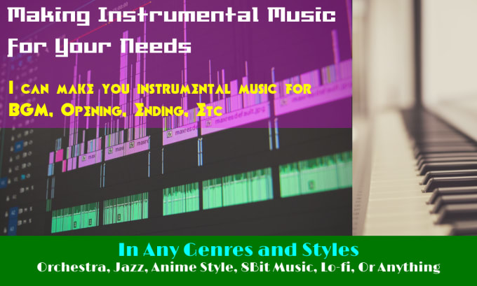 Make original bgm or opening or anything in orchestra jazz anime etc by  Redikyun | Fiverr
