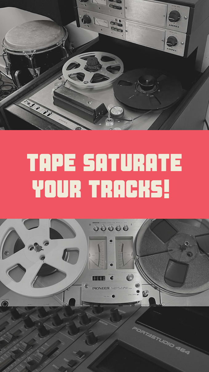 Tape saturate your music by Musicmassimo Fiverr