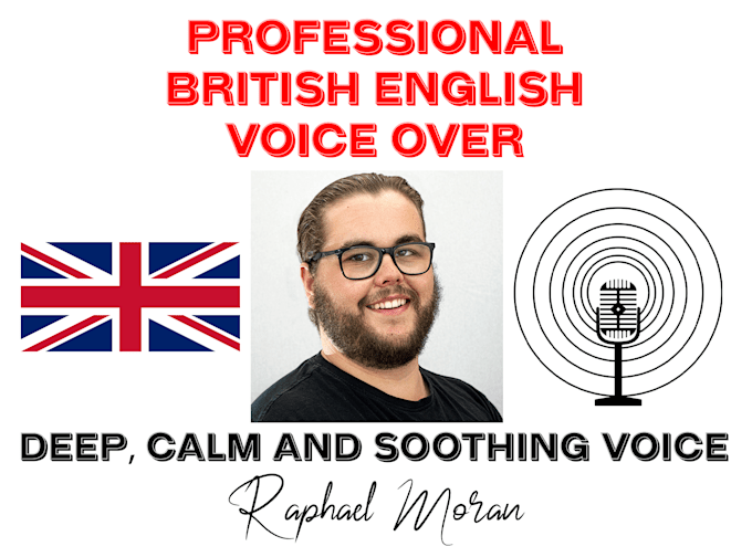 record a british english male voice over