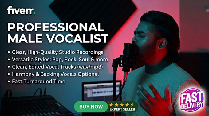 sing male vocals and harmonies for you