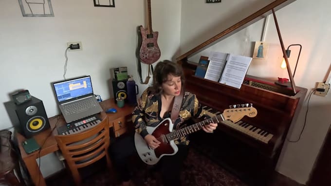 record real analog synths and electric guitars for your project