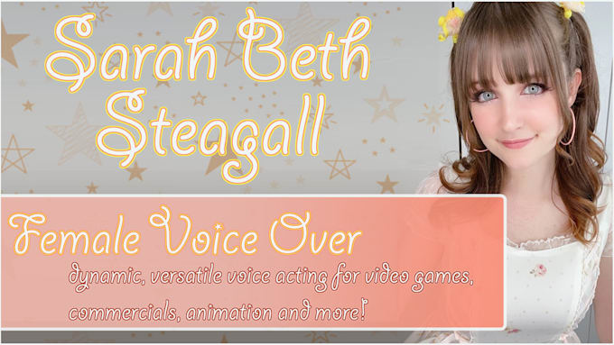 provide professional female voice acting