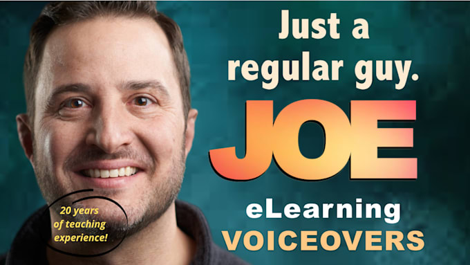 provide american male real human voiceover for elearning training modules