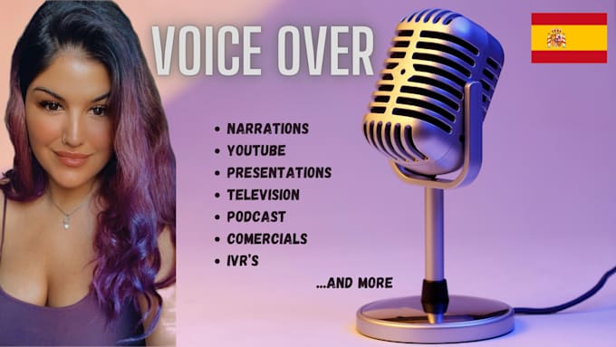 record a female spanish voice over