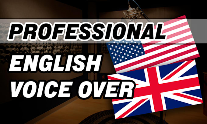 record a professional voice over in english