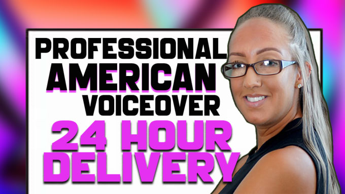 I will record a professional american voiceover in 24 hours