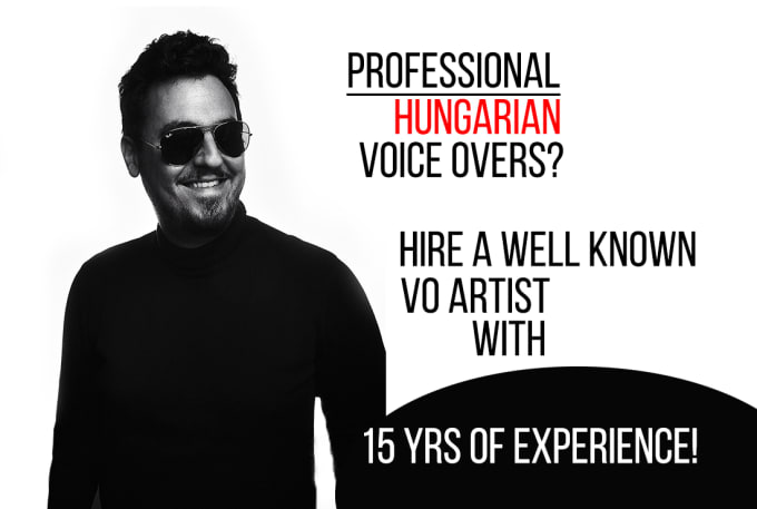 record professional hungarian voice over, narration or ads