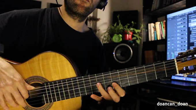 record classical guitar with my special style