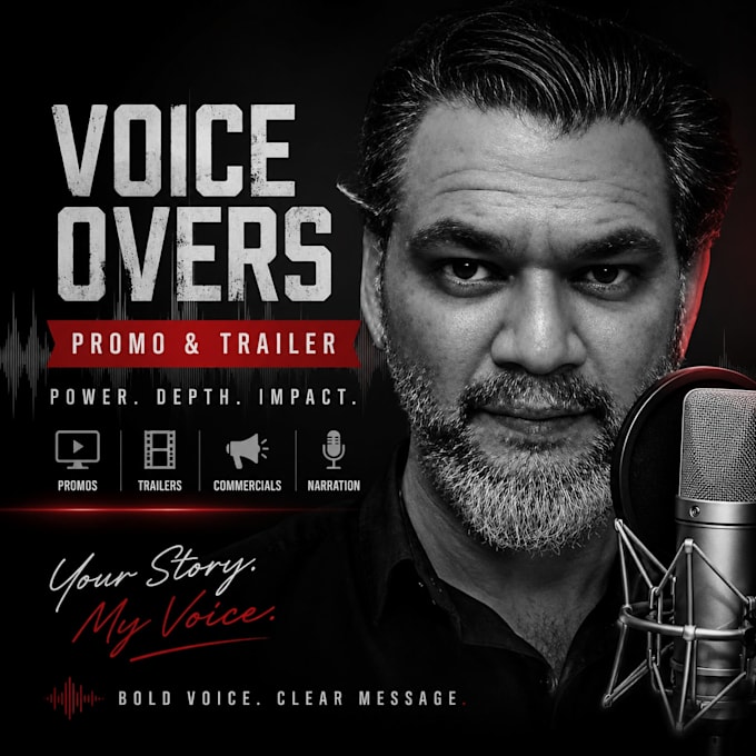 voiceover your script in the genre for trailers and promos