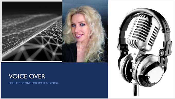 deliver an american female voice over