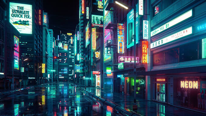 create a cyberpunk midtempo track for your project
