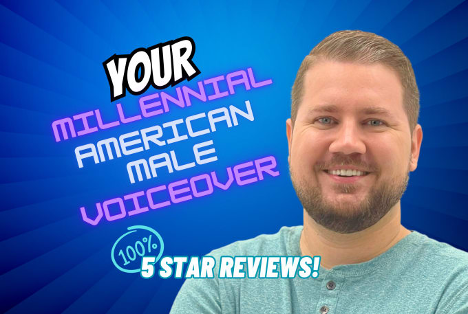 do a youthful millennial american male voice over, youtube voice actor
