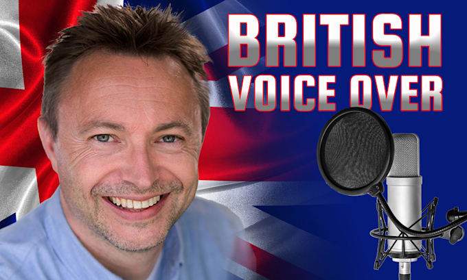 record professional british high energy voice over