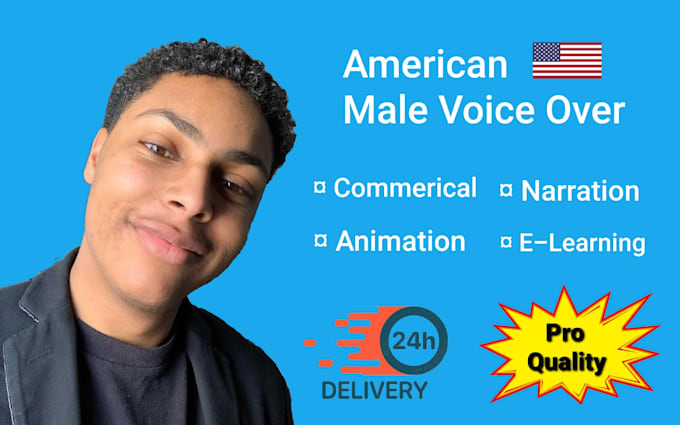 record a young american male voice over