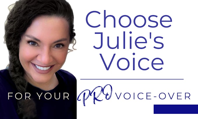 record a professional american female voice over