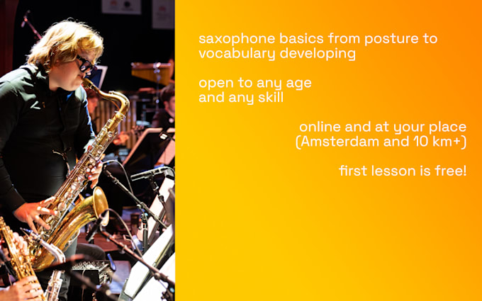 give a jazz saxophone lesson