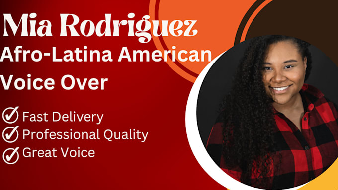 record a professional american female voice over