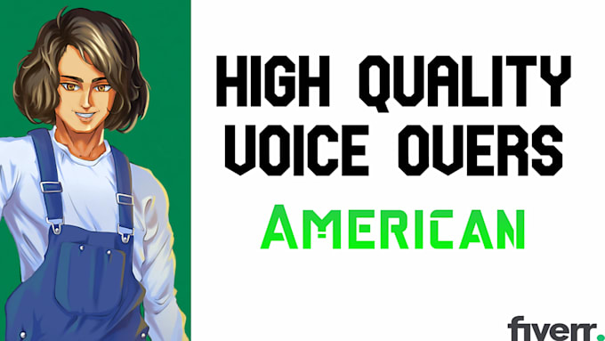 record a high quality voice over for your project