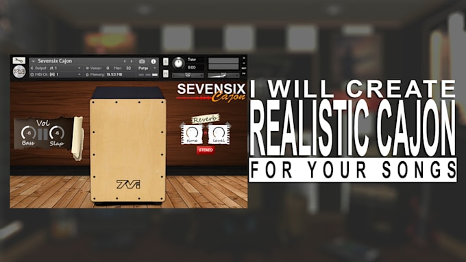create realistic cajon for your songs