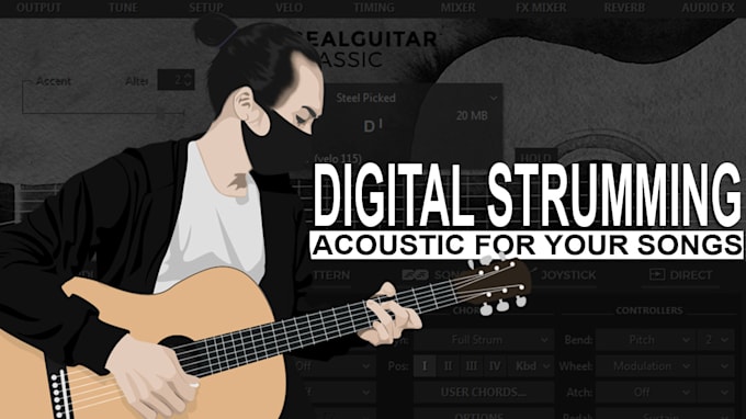 create realistic acoustic strumming for your songs