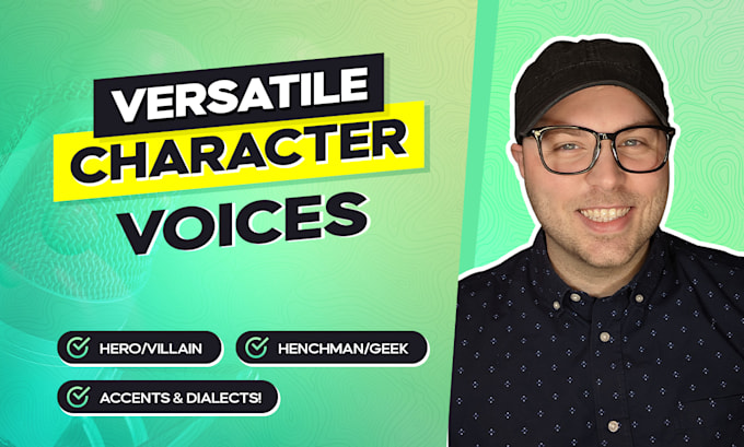 voice characters for animation and games