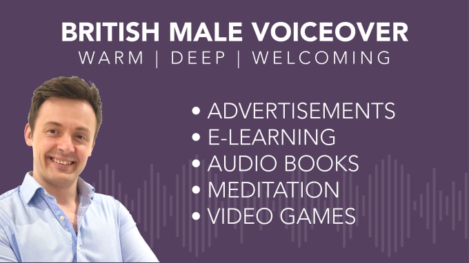 Record a warm, british male voice over for your project by Ferronim ...