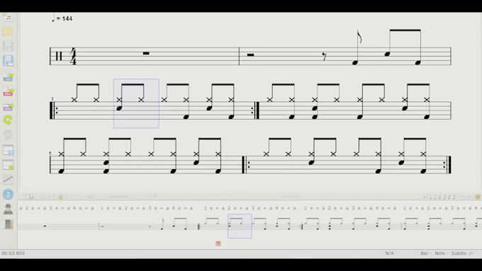 create the most accurate drum sheet music for your song