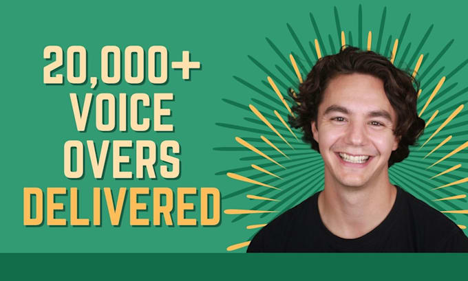 record an american english male voice over or narration