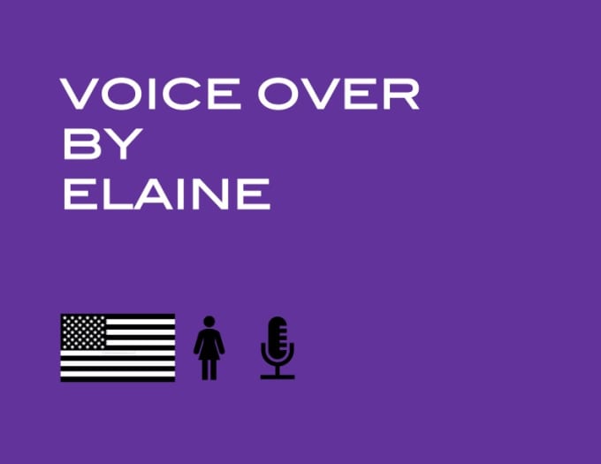 Hot Review! I will record an american english female voice over