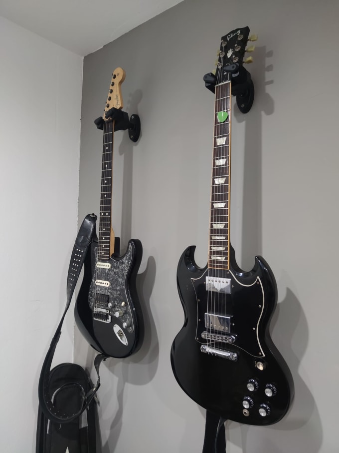 recording session electric acoustic or classic guitar