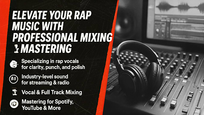 professionally mix and master rap hip hop or pop vocals