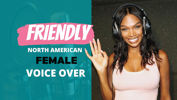 record friendly professional american female voice over