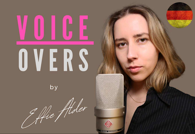 record a young female german voice over